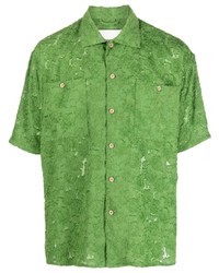 Мужская зеленая рубашка с коротким рукавом от Andersson Bell