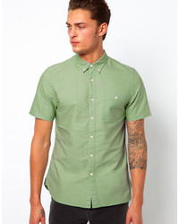 Мужская зеленая рубашка с коротким рукавом от Asos