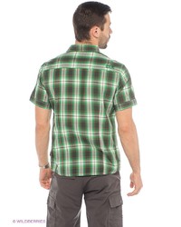 Мужская зеленая рубашка с коротким рукавом от Jack Wolfskin