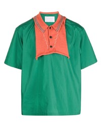 Мужская зеленая рубашка с коротким рукавом от Kolor
