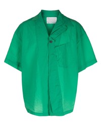 Мужская зеленая рубашка с коротким рукавом от Kolor