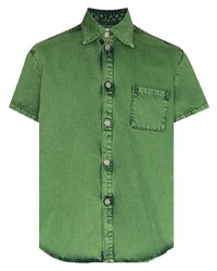 Мужская зеленая рубашка с коротким рукавом от Namacheko