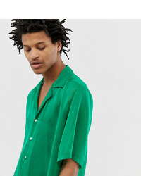 Мужская зеленая рубашка с коротким рукавом от Reclaimed Vintage
