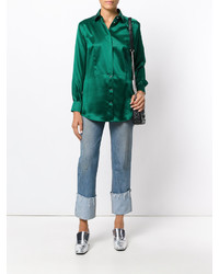 Женская зеленая рубашка от Dolce & Gabbana