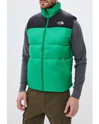 Мужская зеленая стеганая куртка без рукавов от The North Face