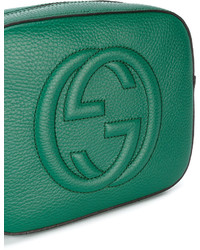 Зеленая сумка через плечо от Gucci