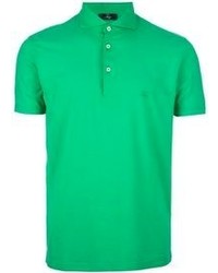 Зеленая футболка-поло