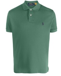 Мужская зеленая футболка-поло с вышивкой от Polo Ralph Lauren