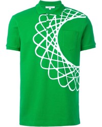 Мужская зеленая футболка-поло с принтом от Carven
