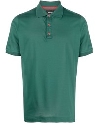 Мужская зеленая футболка-поло с принтом от Kiton