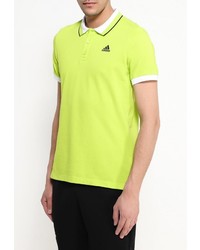 Мужская зеленая футболка-поло от adidas Performance