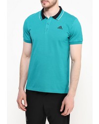 Мужская зеленая футболка-поло от adidas Performance