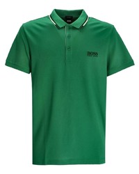 Мужская зеленая футболка-поло от BOSS