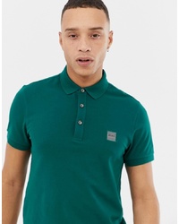 Мужская зеленая футболка-поло от BOSS