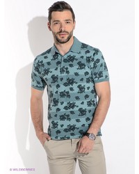 Мужская зеленая футболка-поло от Bramante