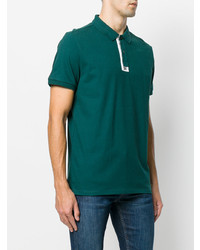 Мужская зеленая футболка-поло от Dirk Bikkembergs