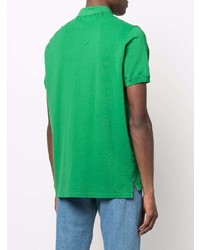 Мужская зеленая футболка-поло от Isaia