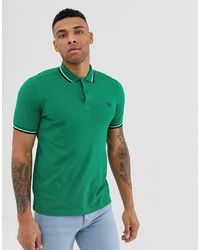 Мужская зеленая футболка-поло от Fred Perry
