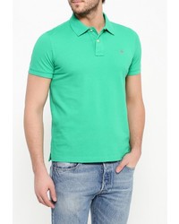 Мужская зеленая футболка-поло от Gant