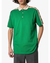 Мужская зеленая футболка-поло от Gucci