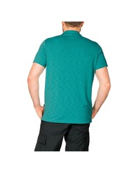 Мужская зеленая футболка-поло от Jack Wolfskin