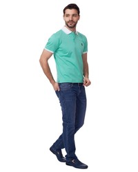 Мужская зеленая футболка-поло от Kanzler