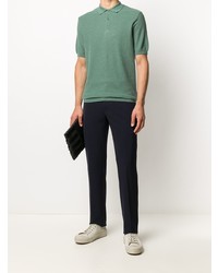 Мужская зеленая футболка-поло от Sunspel