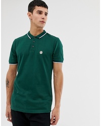 Мужская зеленая футболка-поло от Le Breve