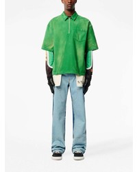 Мужская зеленая футболка-поло от Heron Preston