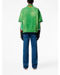 Мужская зеленая футболка-поло от Heron Preston