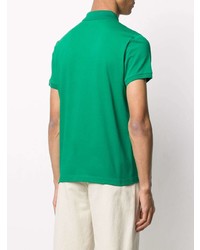 Мужская зеленая футболка-поло от Moncler