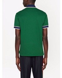 Мужская зеленая футболка-поло от Gucci