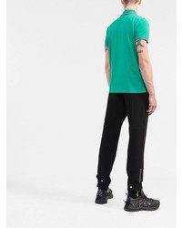 Мужская зеленая футболка-поло от Moncler