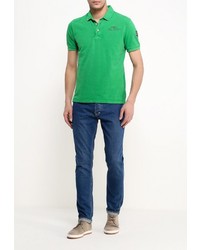 Мужская зеленая футболка-поло от Napapijri