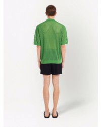 Мужская зеленая футболка-поло от Prada