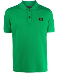 Мужская зеленая футболка-поло от Paul & Shark