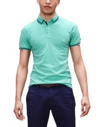 Мужская зеленая футболка-поло от s.Oliver