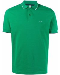 Мужская зеленая футболка-поло от Sun 68