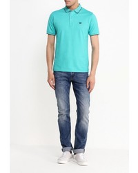 Мужская зеленая футболка-поло от Tom Farr