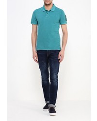 Мужская зеленая футболка-поло от Tom Tailor