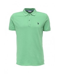 Мужская зеленая футболка-поло от U.S. Polo Assn.