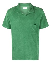 Мужская зеленая футболка-поло от Universal Works