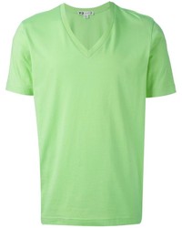 Мужская зеленая футболка с v-образным вырезом от Y-3