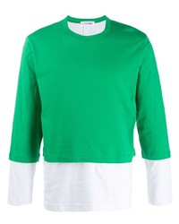 Мужская зеленая футболка с длинным рукавом от Comme Des Garcons SHIRT