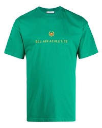 Мужская зеленая футболка с круглым вырезом с вышивкой от BEL-AIR ATHLETICS