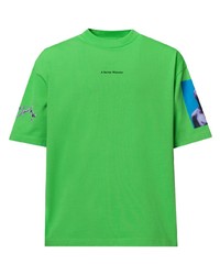 Мужская зеленая футболка с круглым вырезом с принтом от A BETTER MISTAKE