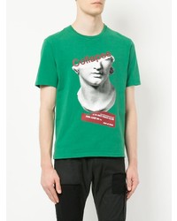 Мужская зеленая футболка с круглым вырезом с принтом от Undercover