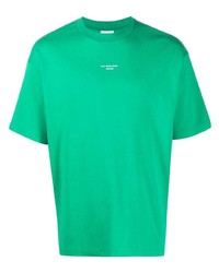 Мужская зеленая футболка с круглым вырезом с принтом от Drôle De Monsieur