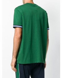 Мужская зеленая футболка с круглым вырезом с принтом от CK Calvin Klein