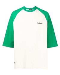 Мужская зеленая футболка с круглым вырезом с принтом от FIVE CM